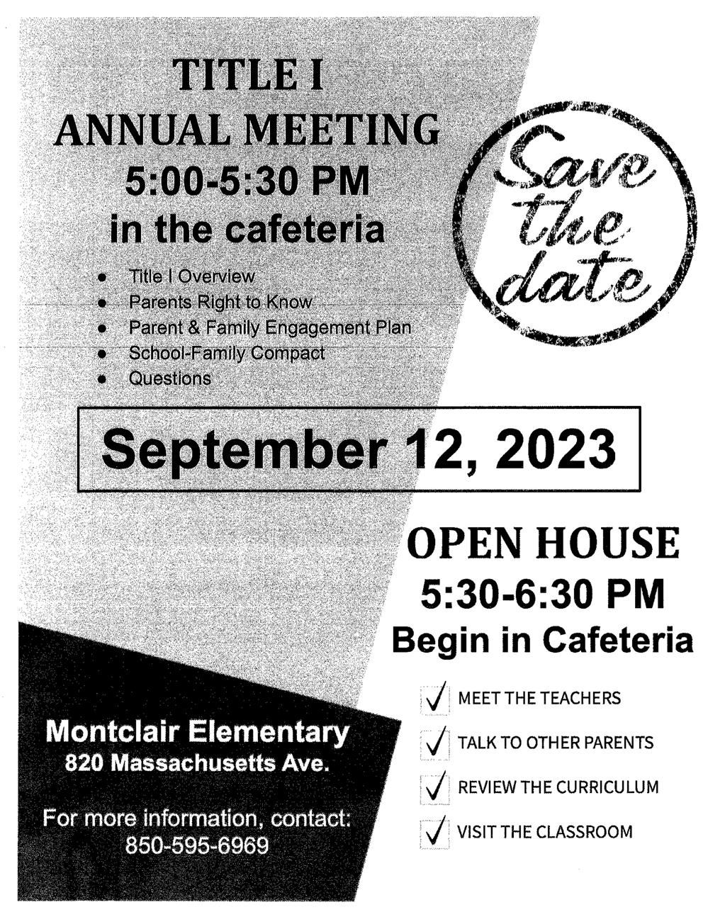 Annual Title I Meeting
